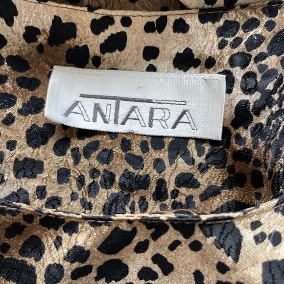 Vintage Leopard Print Blouse Animal Pattern Top Chic Street Style M/L - Picture 4 of 11